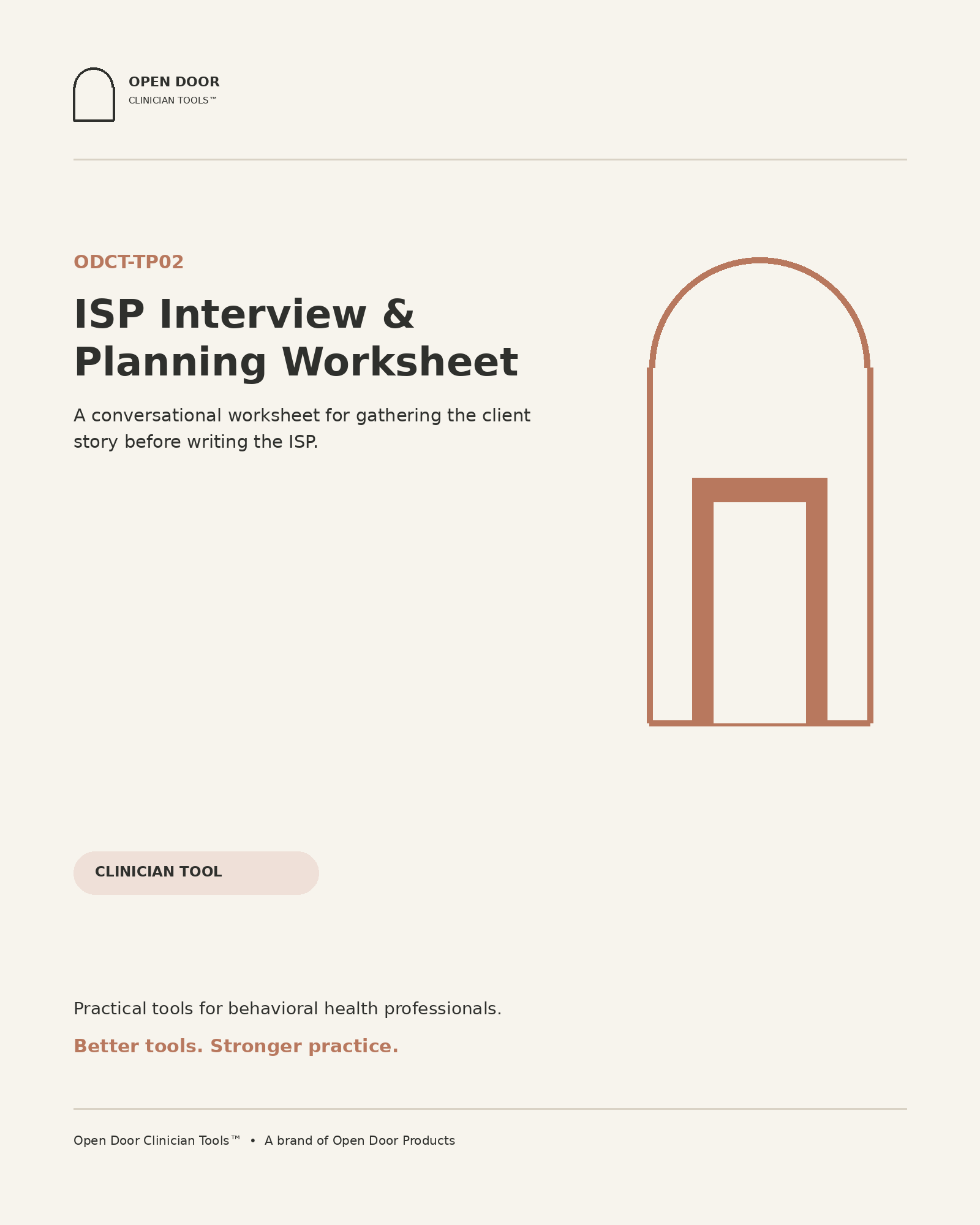 ISP Interview & Planning Worksheet