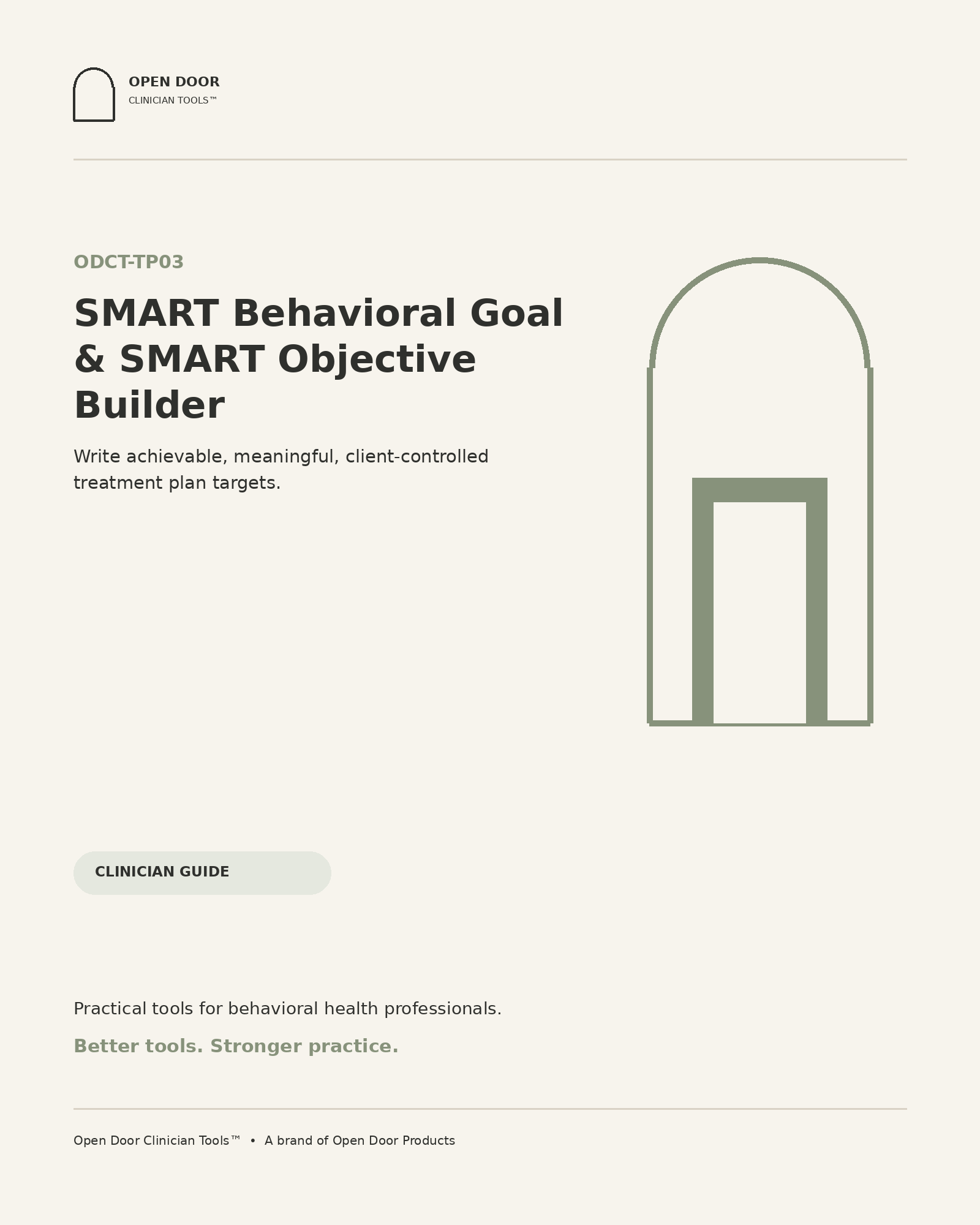 SMART Behavioral Goal & SMART Objective Builder