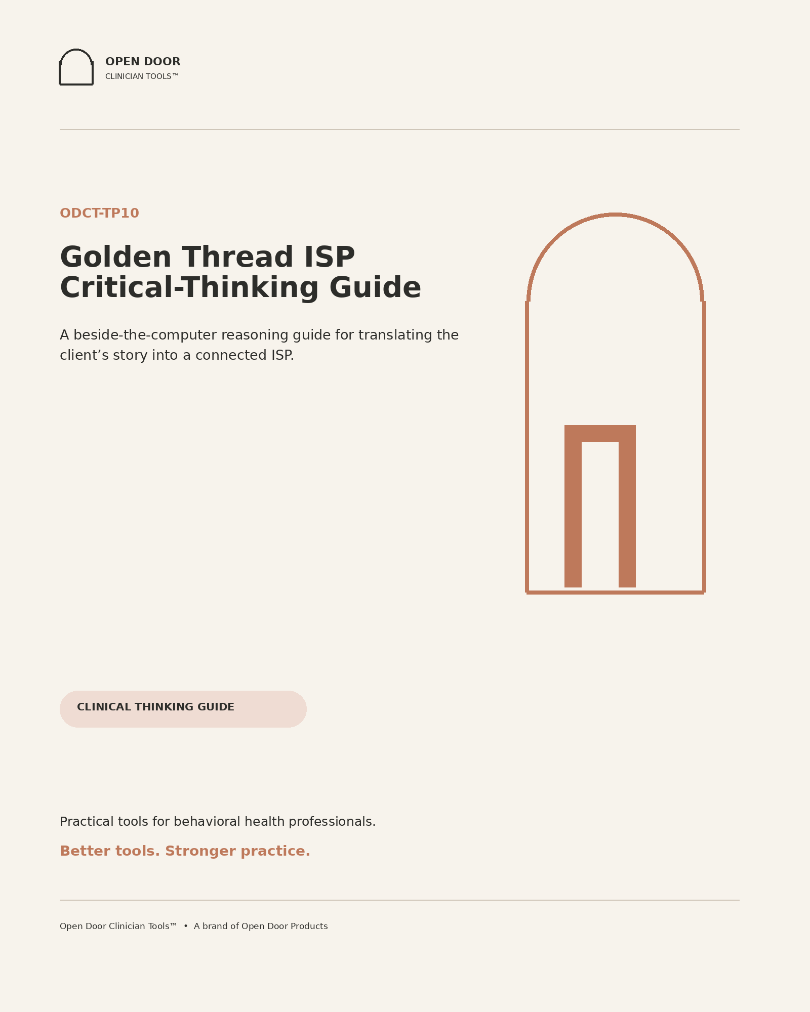 Golden Thread ISP Critical-Thinking Guide