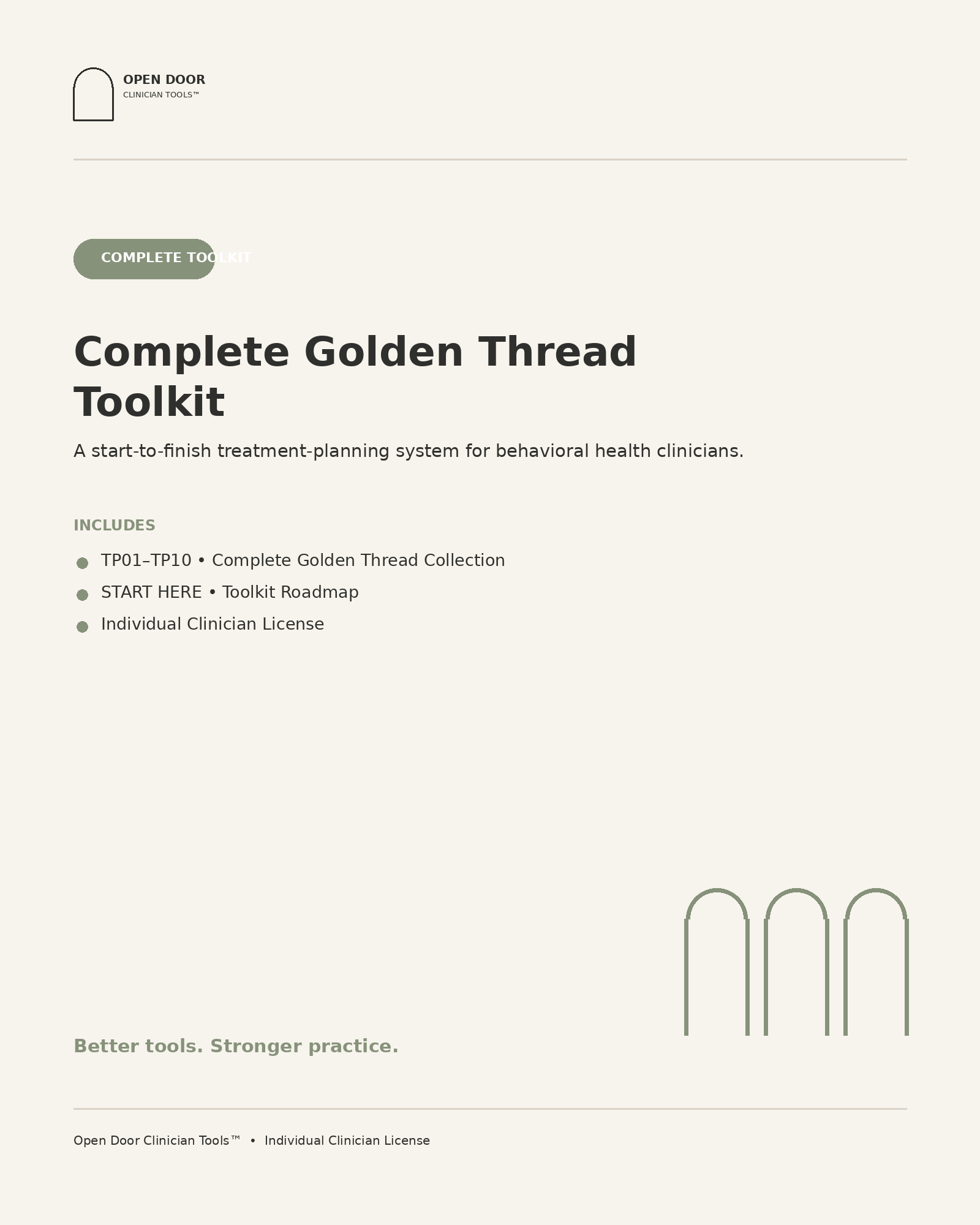 Complete Golden Thread Toolkit